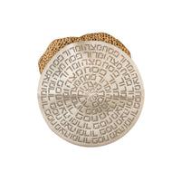 Type Matzah Cover in Gold by Apeloig Collection
