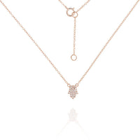 Delicate Hamsa & Chain Gold Necklace by Penny Levi