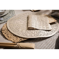 Type Matzah Cover in Gold by Apeloig Collection