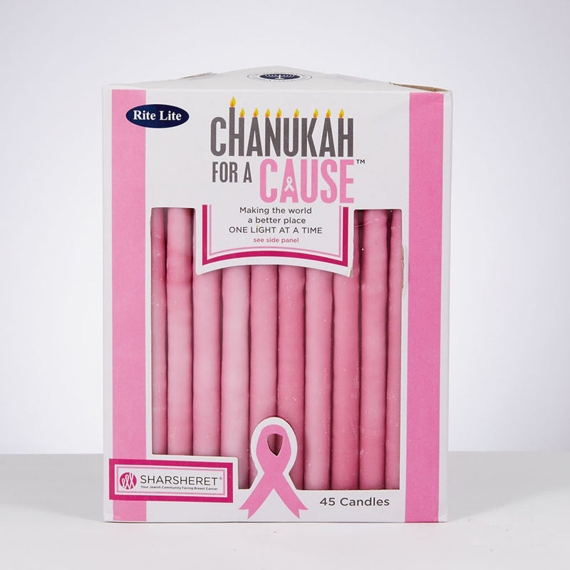 Chanukah Candles 'for a Cause'  Pink