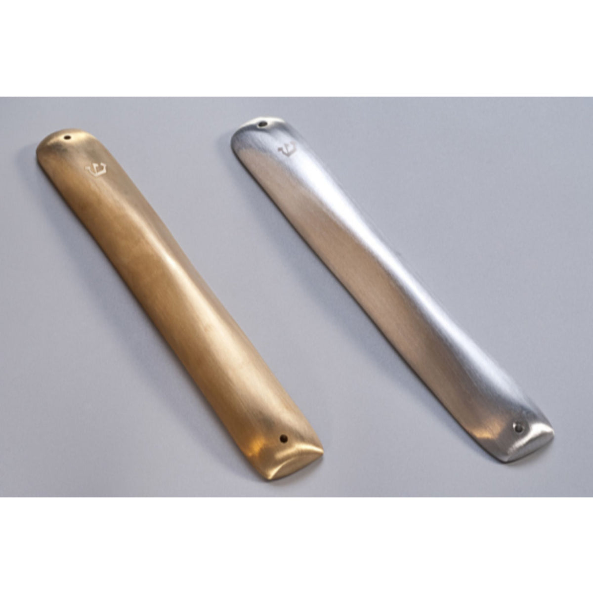 Aluminium/Brass Contemporary Mezuzah - Extra Large by Anat Basanta