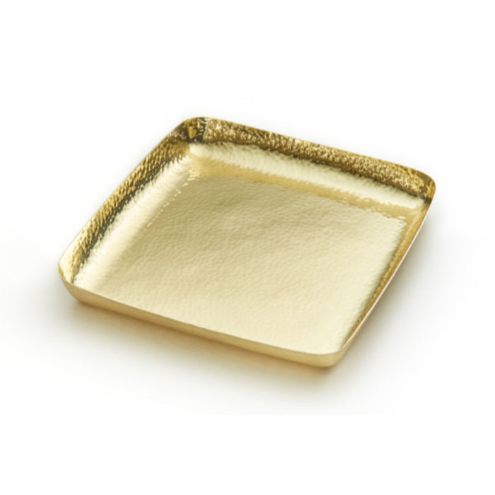 Brass Square Matzah Tray by Mary Jurek