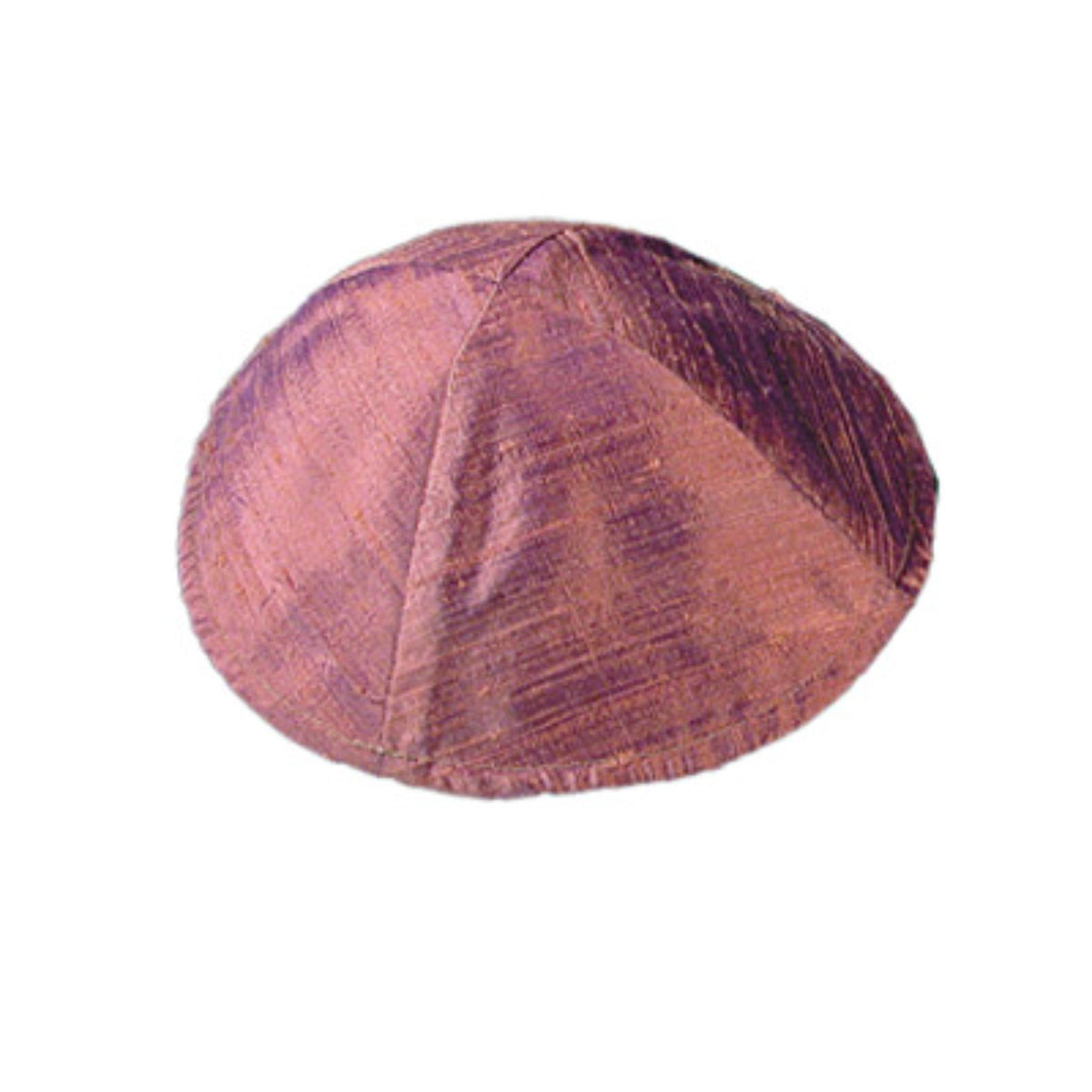 Raw Silk Kippah in Pink by Yair Emanuel