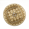 Squares Embroidered Kippah in Gold by Yair Emanuel