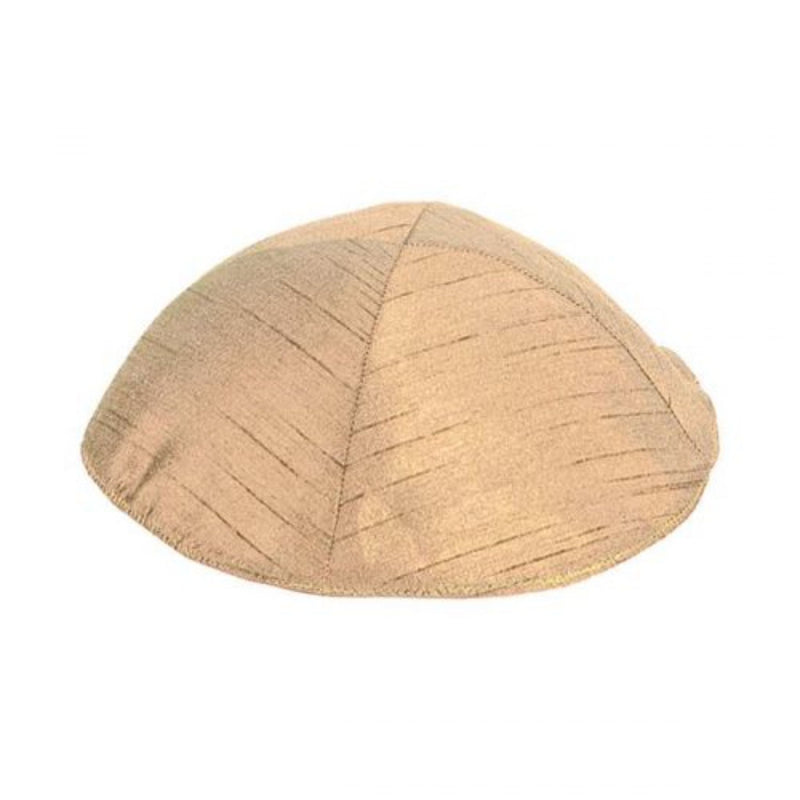 Polysilk Kippah in Gold by Yair Emanuel