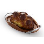 Challah Tray with Handles by Nambe