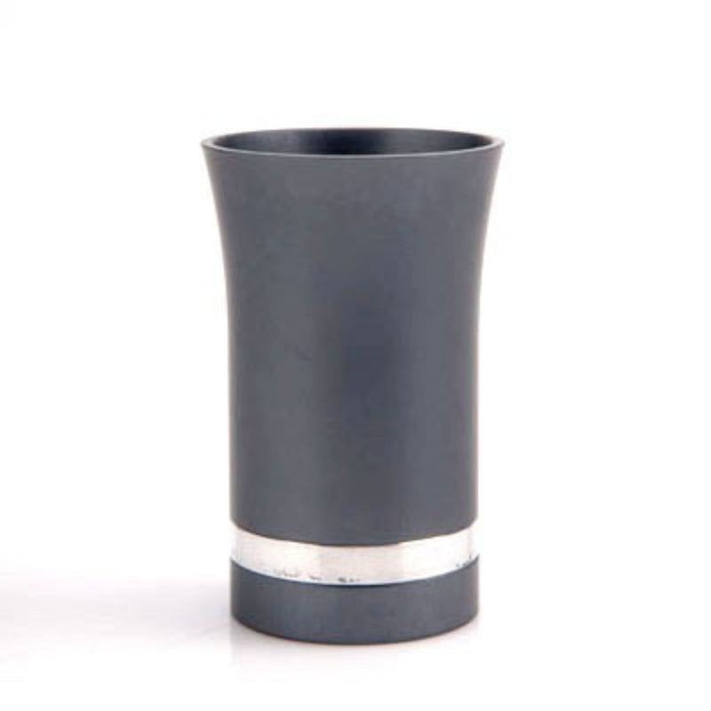 Small Kiddush Cup in Dark Grey Cup by Agayof