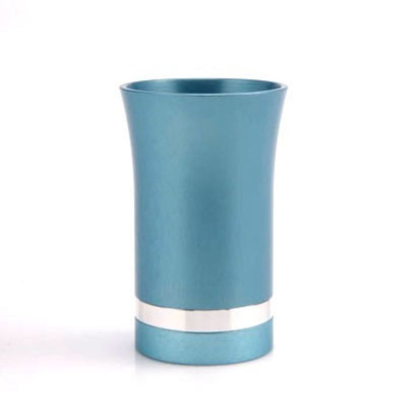 Small Kiddush Cup in Teal by Agayof