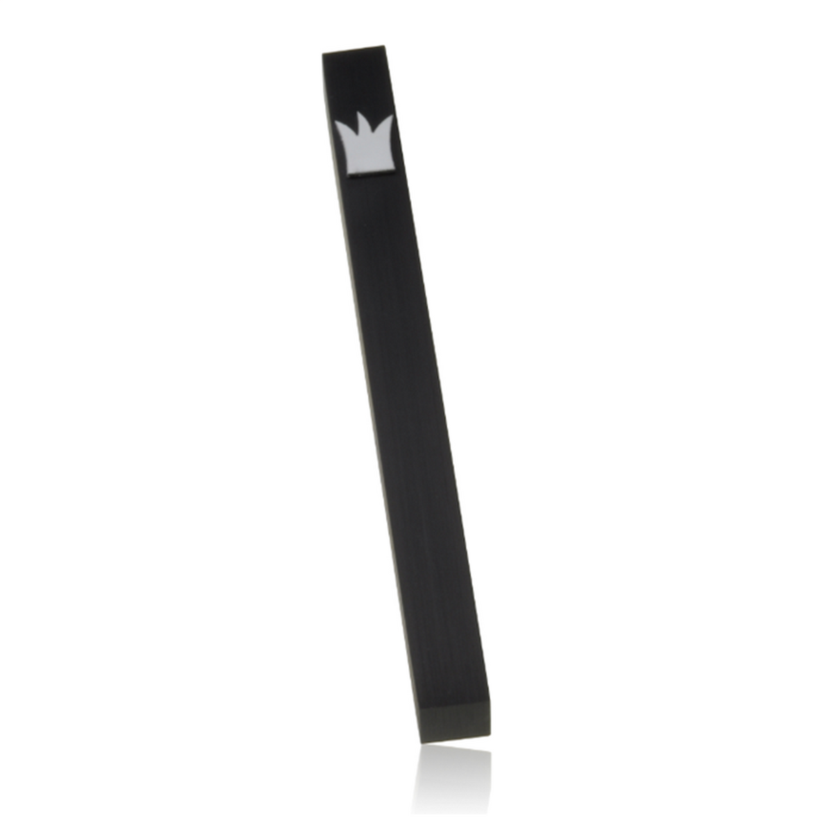 Crown Mezuzah in Black Brushed Aluminium by Adi Sidler