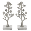 Botanical Shabbat Candlesticks - Silver by Michael Aram