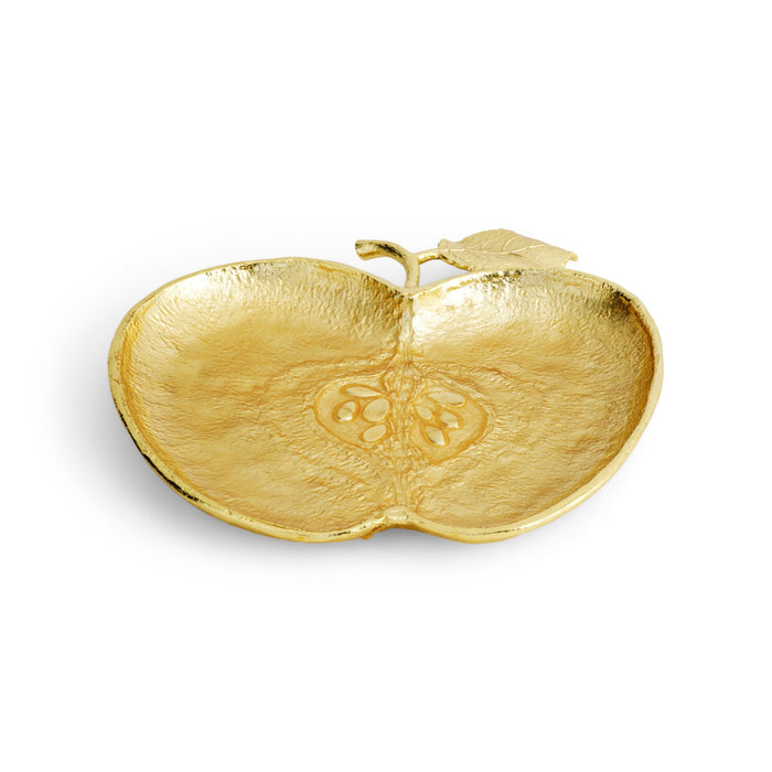 Rosh Hashanah Apple Plate in Gold by Michael Aram