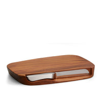 Blend Challah Board with Knife by Nambe