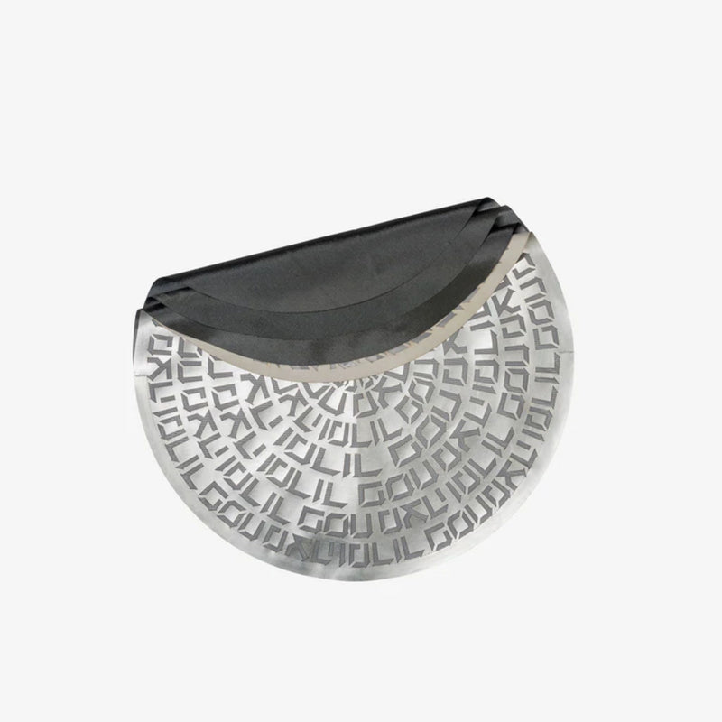 Type Matzah Cover in Silver Grey by Apeloig Collection