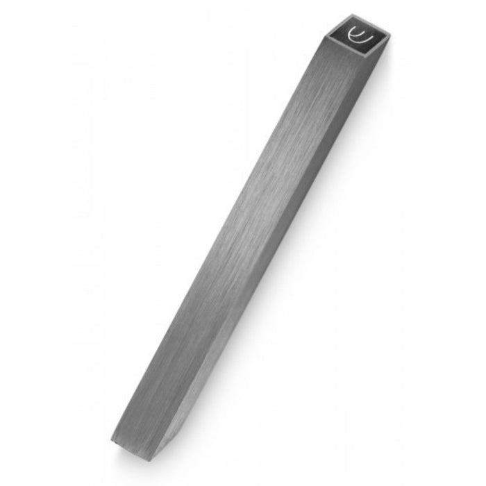 Square Shin Mezuzah in Grey/Black by Adi Sidler