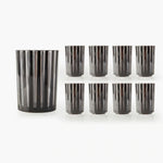 Set of 8 Kiddush Cups - Black by Apeloig