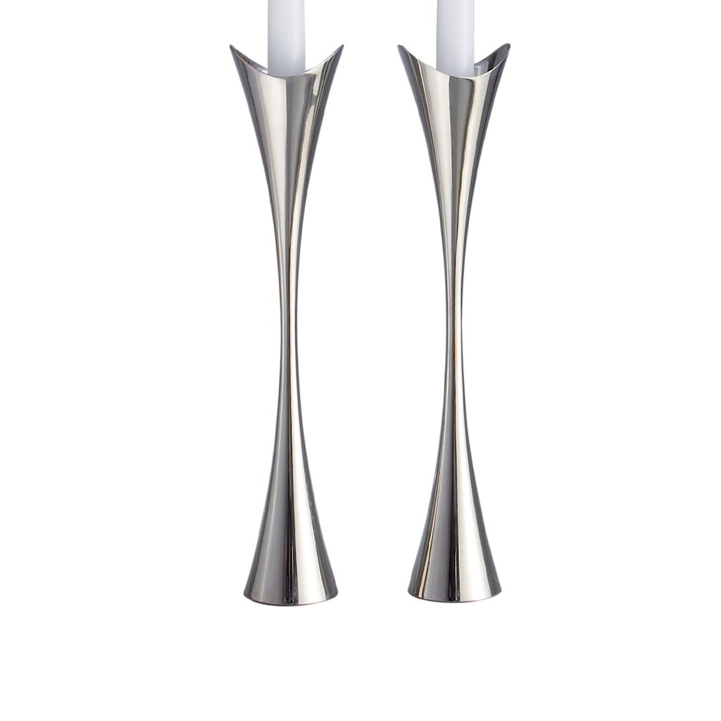 Curve Shabbat Candlesticks by Nambé