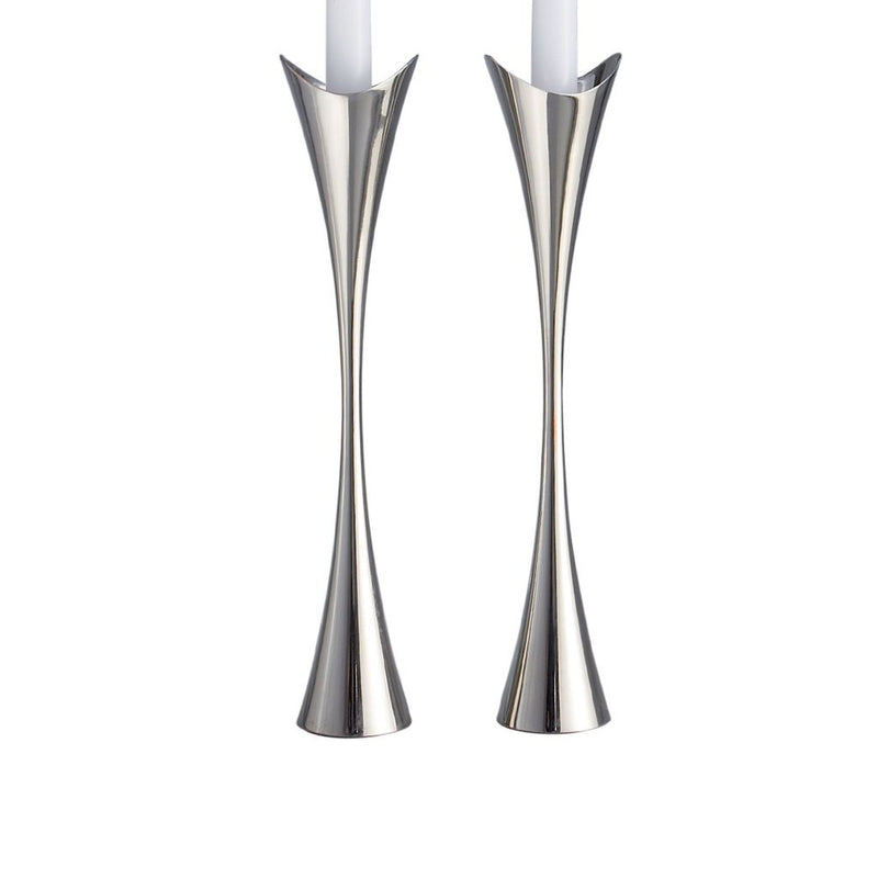 Curve Shabbat Candlesticks by Nambé