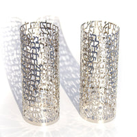 Women of Valor Shabbat Candlesticks in Silver