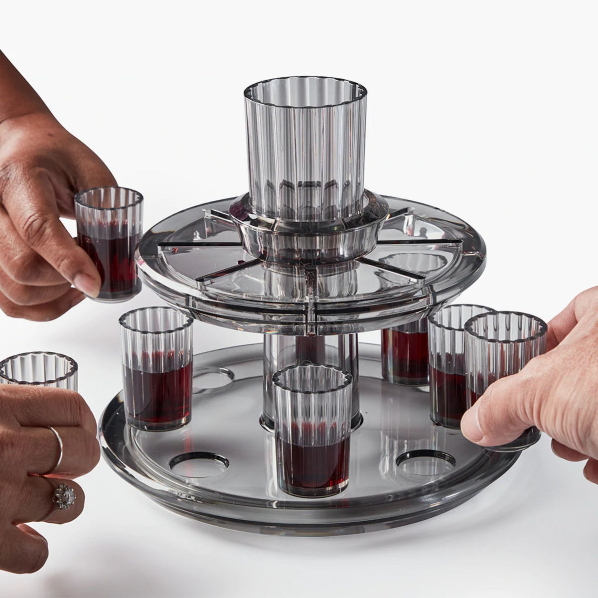 Kiddush Wine Fountain Set - Smoke by Apeloig