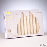 Premium White Honeycomb Beeswax Shabbat Candles