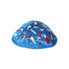 'Tools' in Blue Kids Embroidered Kippah by Yair Emanuel