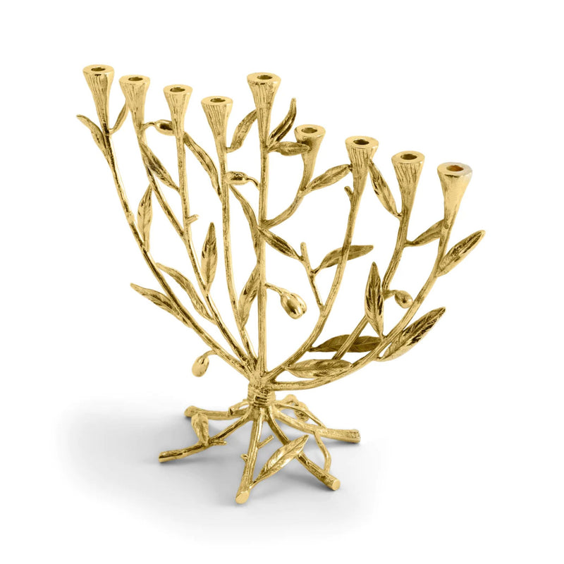 Olive Branch Chanukiah by Michael Aram