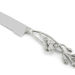White Orchid Challah Knife by Michael Aram