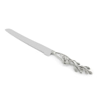 White Orchid Challah Knife by Michael Aram