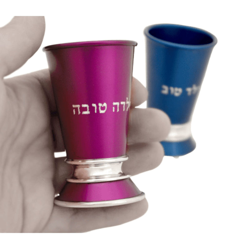 Yalda Tova Baby Kiddush Cup in Purple by Nadav Art
