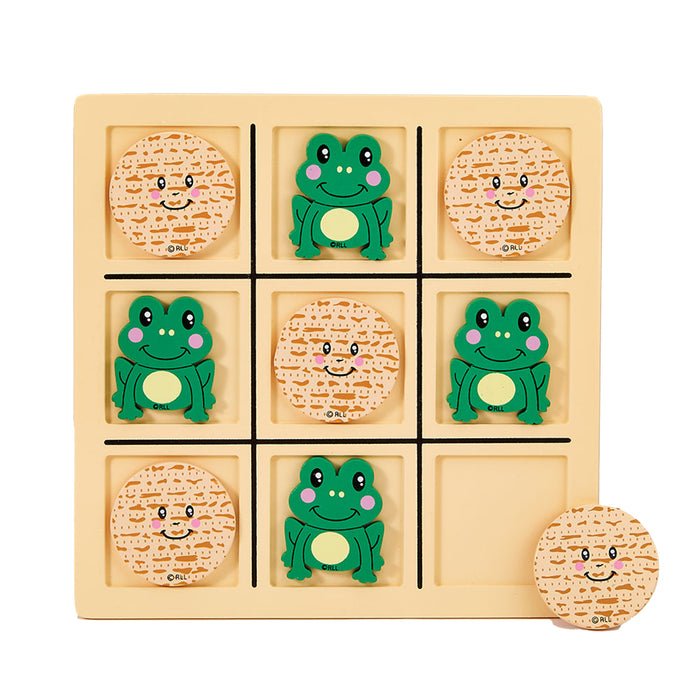 Tic Tac Toad Wood Game