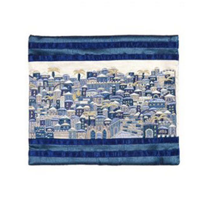 Jerusalem Blues Tefillin Bag by Yair Emanuel