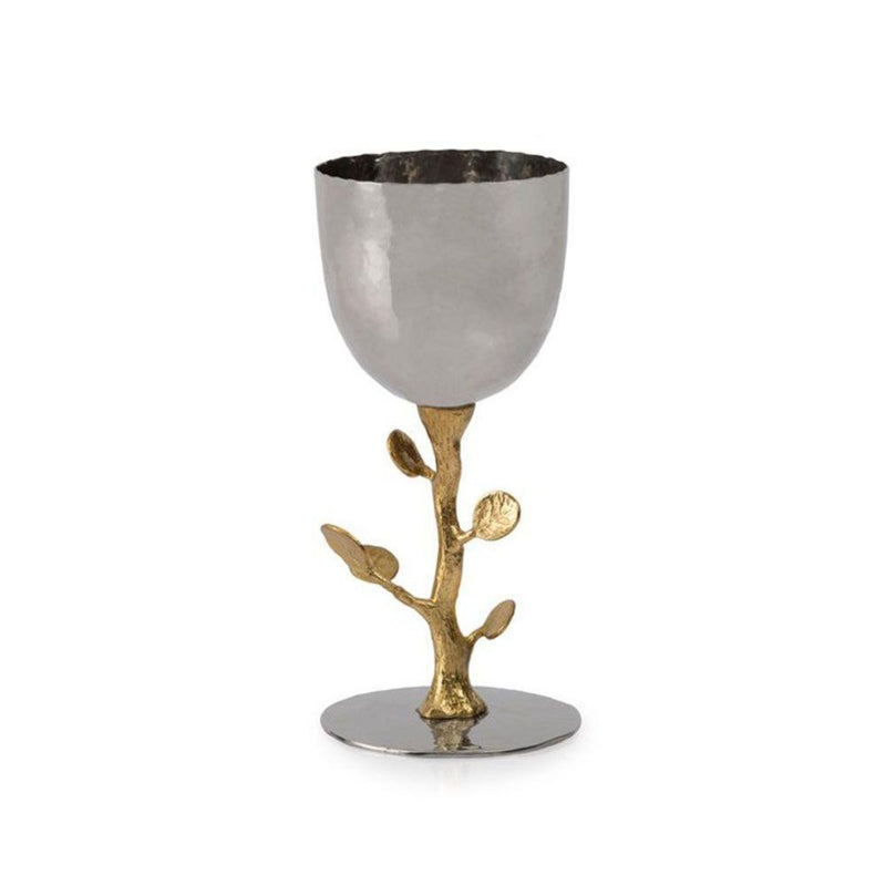 Botanical Leaf Kiddush Cup - Gold  by Michael Aram