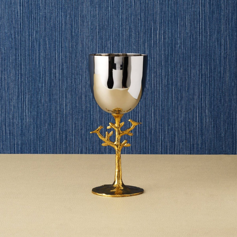 Tree of Life Kiddush Cup Gold by Michael Aram