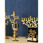 Tree of Life Candleholders in Gold by Michael Aram