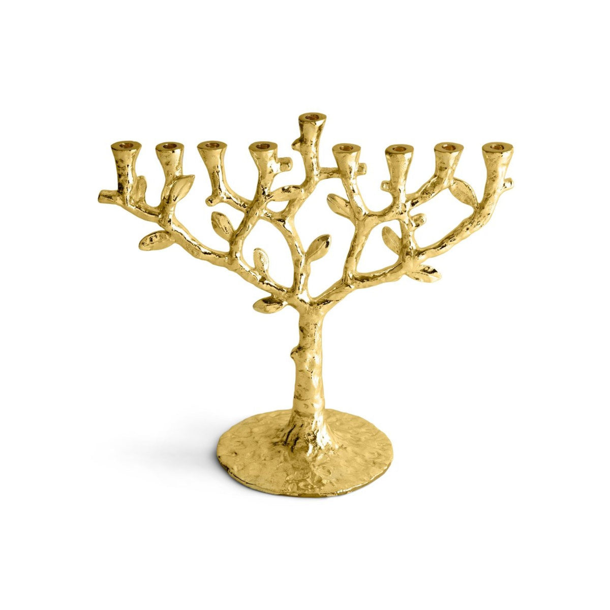 Tree of Life Chanukiah in Gold by Michael Aram