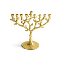 Tree of Life Chanukiah in Gold by Michael Aram