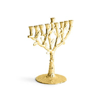 Tree of Life Chanukiah in Gold by Michael Aram