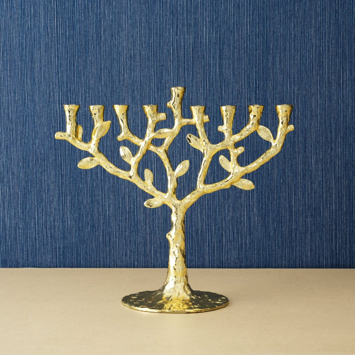 Tree of Life Chanukiah in Gold by Michael Aram