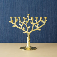 Tree of Life Chanukiah in Gold by Michael Aram