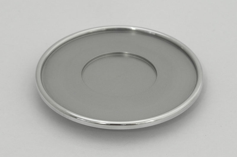 Modern Kiddush Cup and Plate in Grey by Nadav Art