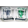 Broken Chuppah Glass Art in Lucite Cube